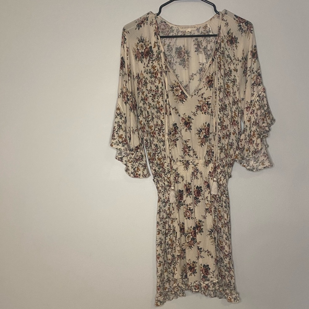 Fall floral dress